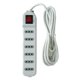 thumbnail image 1 of Zapatilla Alargador 3mt 6 Entradas Blanco, 1 of 6