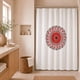 thumbnail image 1 of Cortina para Baño Estampada Mandala Rojo sin Forro, 1 of 4