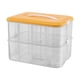 thumbnail image 3 of Almacenamiento De Construcción Bloques De Construcción Juegos Para Joyería Juguete Piezas Pequeñas Doble Capa Naranja, 3 of 5