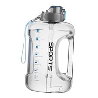 Ioensy - Jarra De Agua De Gran Capacidad Con Correa Para Beber Para Entrenamiento, Senderismo, Actividades, Transparente, 1700 Ml
