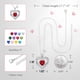 thumbnail image 3 of Collar  Love Pendant con Piedra de Nacimiento para Mujer, 3 of 4