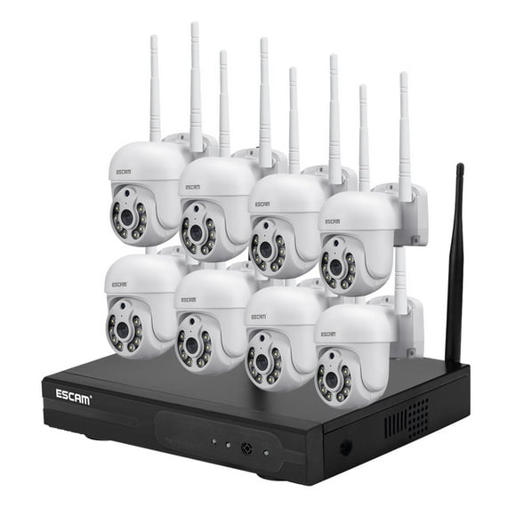 Kit NVR 8 Cámaras IP Wifi 1296P 3MP ESCAM WNK718