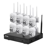 Kit Nvr 8 Cámaras Ip Wifi 1296P 3Mp Escam Wnk718