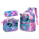 thumbnail image 1 of Cute Animal Backpacks for Girls School Bag with Lunch Box Pencil Case for Elementary Preschool Students Kids Travel Backpack, 1 of 3