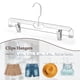thumbnail image 5 of Perchas para pantalones y faldas HOUSE DAY, 14 pulgadas, plástico transparente, 50 unidades, 5 of 9