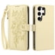 thumbnail image 2 of Funda Billetera Floral en Relieve samsung galaxy S24 Ultra con Tarjetero y Cremallera Blanco, 2 of 6
