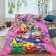 thumbnail image 2 of Brawl Stars Conjunto de sábanas temático, trío de piezas, cómodo y amigable con la piel, diseño único, regalo de decoración para el hogar para familiares, amigos y fans, 90 cm * 190 cm, 2 of 6