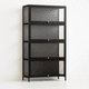 thumbnail image 1 of Vitrina BambooGlass 4 Niveles - Negro, 1 of 7