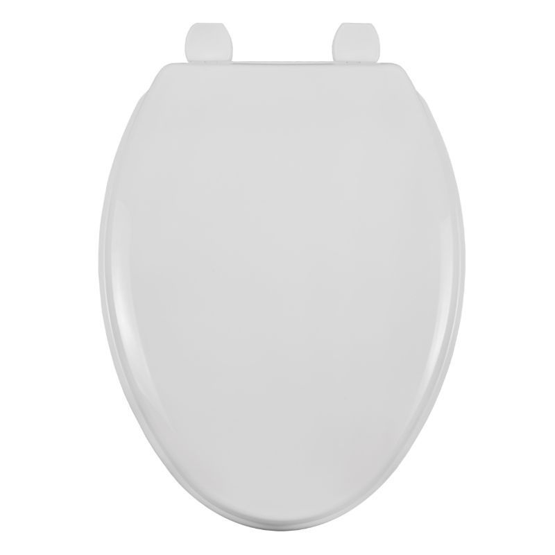 Asiento Plastico Elongado Frente Cerrado Con Tapa Blanco Mayfair