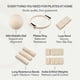 thumbnail image 2 of Set de pilates Vesstra Signature con anillo, pelota, pesas y bandas, 2 of 9