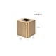 thumbnail image 3 of Caja de Pañuelos mDesign 13 cm Cuadrada Acabado en Latón Suave, 3 of 5