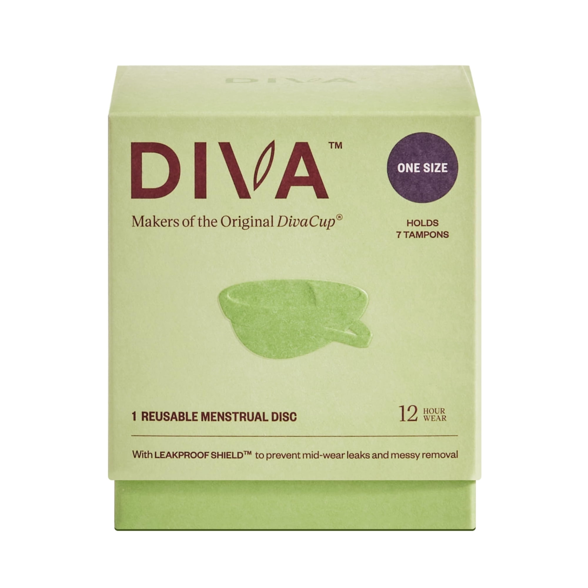 Divacup - Disco Menstrual Diva Disc, Cómodo Y Reutilizable, Silicona De 36 Ml