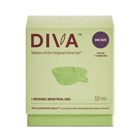 Disco menstrual Diva Disc, cómodo y reutilizable, silicona de 36 ml