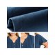 thumbnail image 5 of GRACIA Y GRANDEZA Blusa de Mujer Tallas Grandes con Pliegues al Frente y Mangas con Volantes, Cuello con Botón, Camisa Túnica Casual Elegante 2X Azul Oscuro, 5 of 6
