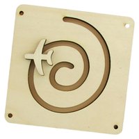 Magideal - Tablero Ocupado, Tobogán De Avión, Accesorios De Bricolaje, Juguete Sensorial Educativo Temprano, Tablero De Centro De Actividades De Aprendizaje Para