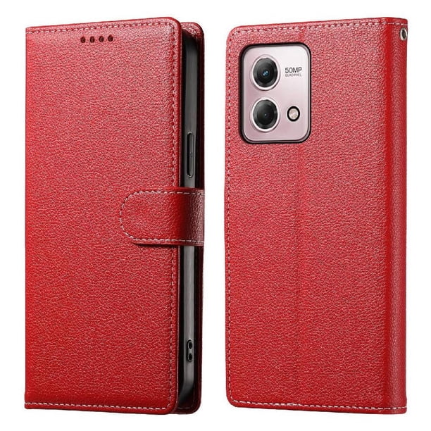 Funda para FOXDOCK Motorola Moto G Stylus 4G 2023– Cuero Premium, 3 ranuras para tarjetas, Protección contra impactos