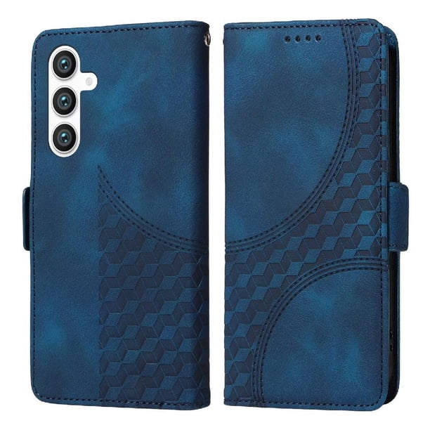 Carcasa FOXDOCK Samsung Galaxy S23 FE de cuero PU, diseño acolchado clásico, protección contra caídas y rayones