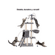 thumbnail image 2 of Torre rascador yute arbol gatos pompones escalera gris color, 2 of 3