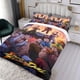 thumbnail image 3 of Juego de Street Fighter Conjunto de sábanas temático, trío de piezas, cómodo y amigable con la piel, diseño único, regalo de decoración para el hogar para familiares, amigos y fans, 90 cm * 190 cm, 3 of 6
