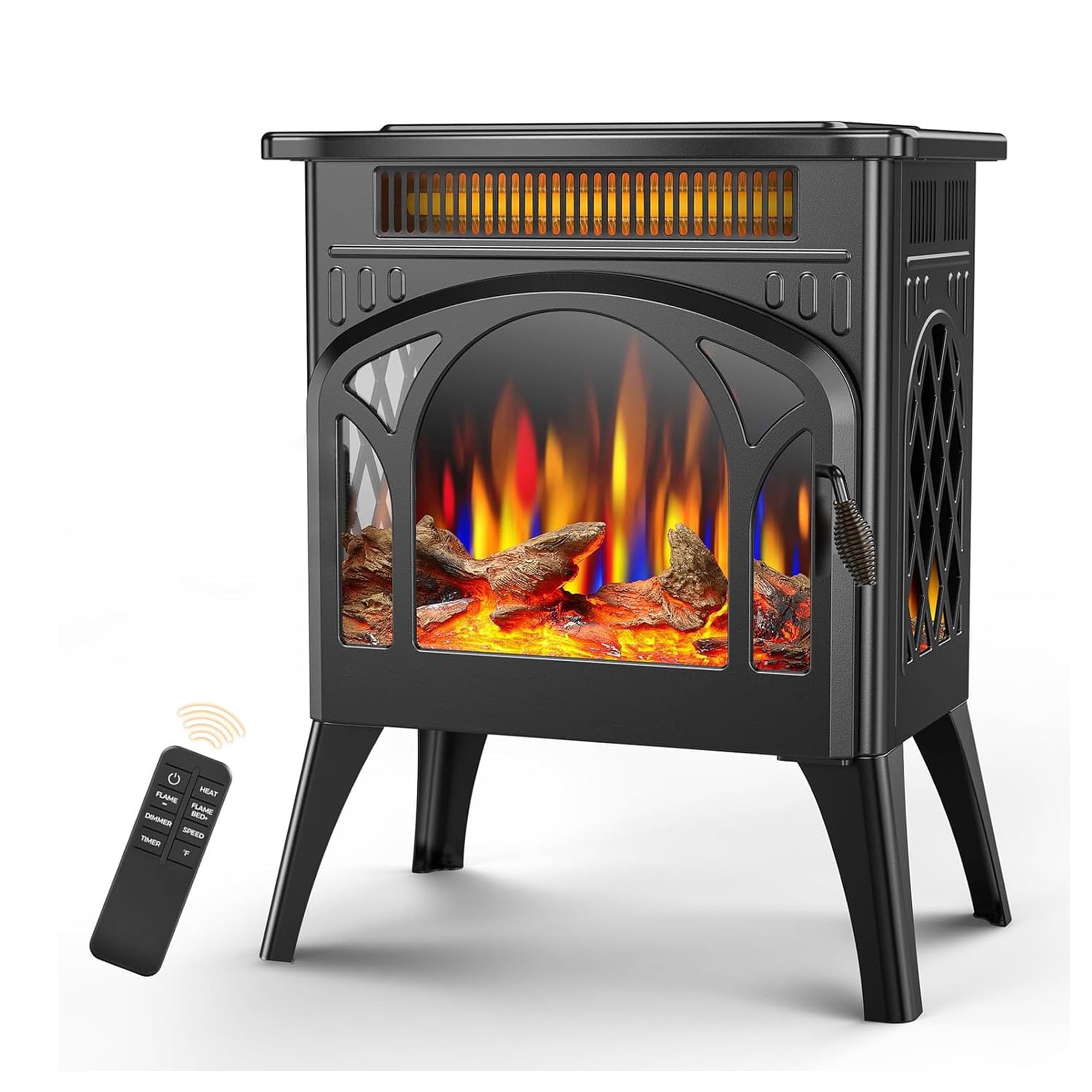 Electactic - Estufa Eléctrica Para Chimenea Eléctrica, Calentamiento Rápido, 1500 W