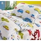 thumbnail image 2 of Transportation City Cars & Airplanes Ropa de Cama para Niños Juego de Funda Nórdica Doble Blanco, 2 of 3