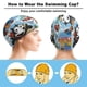 thumbnail image 3 of Félix el gato Gorro de Natación de Licra, Gorro de Baño de Tela Cómoda, Gorro Elástico Antideslizante para Hombres, Mujeres y Niños, 3 of 6