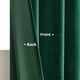 thumbnail image 4 of Cortinas Joydeco de terciopelo verde oscuro, 213 cm de longitud, 2 paneles, 4 of 7