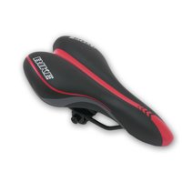 Asiento Radical Mountain Mtb 2502 Negro Rojo