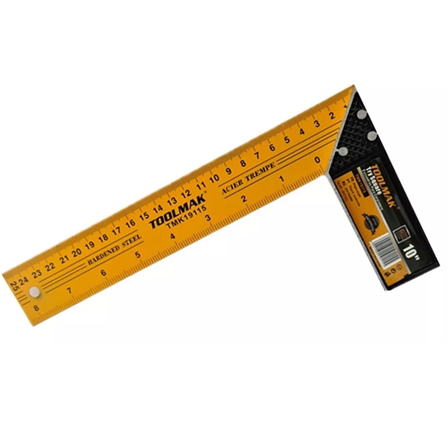 Toolmak - Escuadra Carpintero Esquina 10 Pulgadas Acero Templado Tmk
