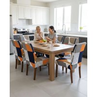 Mylhogar - Pack De 6 Fundas Elasticas Para Sillas Con Diseño Moderno