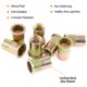 thumbnail image 3 of Kit surtido de remaches Rustark, 50 unidades, 1/2 pulgadas, 13 UNC, chapado en zinc, 3 of 7