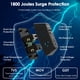thumbnail image 4 of Protector contra sobretensiones para enchufe de pared USB Addtam, 5 tomas con 4 USB, 4 of 7