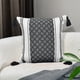 thumbnail image 1 of XmhyTop Almohada bohemia (2 pieza), 45 x 45 cm, Material de chenilla felpuda neutra, con funda y relleno incluido, ideal para sala de estar, sofá, cama, Estilo A, Negro, 1 of 5