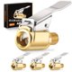 thumbnail image 1 of LUMITECO Air Chuck - Juego de 4 adaptadores de válvula de latón de conexión rápida, 1 of 7
