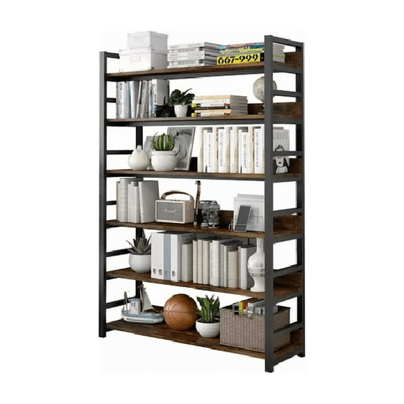 Organizador Estante Living para Libros 80x30x174cm Multifuncional Marrón