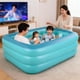 thumbnail image 5 of Piscina Inflable HIWENA 208x142x64 cm Piso Suave Verde, 5 of 6