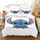 thumbnail image 1 of Cartoon Animation Stitch Black Quilt Duvet Cover Set Double Bedspread Soft3-Piece Bedding Set, 1 of 5