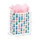 thumbnail image 3 of Bolsa de regalo Hallmark 33 cm rosa/amarilla con puntos de foil, 3 of 6