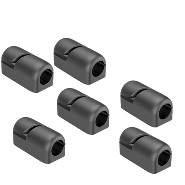 Clips para sujetar cables, paquete de 20, organizadores de cables de silicona autoadhesivos para escritorio, cable de carga USB, cable de alimentación, cable de ratón, PC, oficina, hogar.