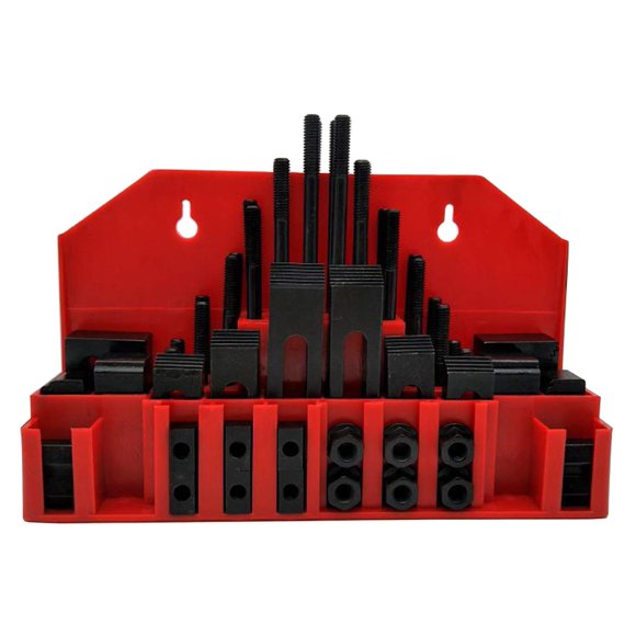 Kit de sujeción LLDSIMEX con ranura en T de 58 piezas para mesa de maquinista