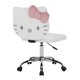 thumbnail image 3 of Silla giratoria blanca Hello Kitty® Impressions Vanity, 3 of 5