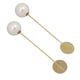 thumbnail image 2 of 10 Uds. Broche De Perlas, Alfiler De Cuello, Alfiler De Solapa, 15mm, Dorado, 2 of 3