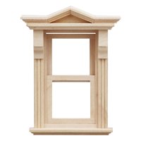 Magideal - 1:12 Ventana De Madera Muebles De Casa De Muñecas Simulación Miniaturas Marco De Ventana Modelo Casas De Muñecas Decoración Para Accesorios De Fotogra