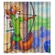 thumbnail image 1 of Cortina de ducha Robin Hood, juego de cortinas de baño con ganchos, tamaño 66 x 72 pulgadas, 1 of 3