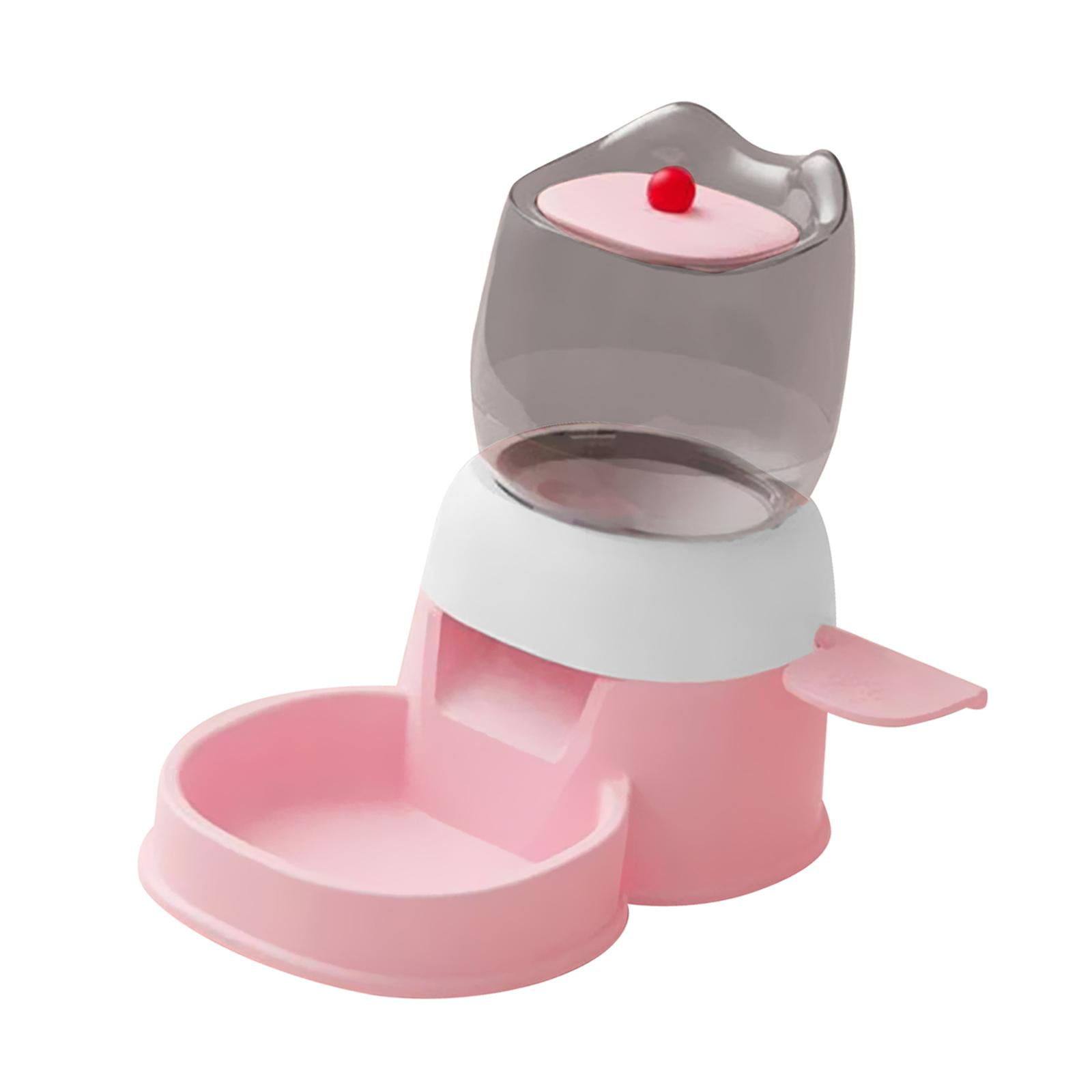 Magideal - Comedero Automático Para Mascotas, Dispensador De Comida Y Agua Para Gatos, Prensa De 2 L Para Alimentar A Perros Y Gatos, Dispensador De Comida Para Rosa