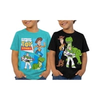 Disney Toy Story Pack De 2 Remeras Gráficas Para Niños Talle 7