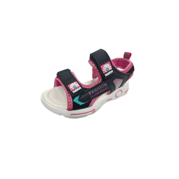 Sandalia Niña Velcro Fucsia