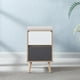 thumbnail image 2 of Pack 2 Veladores Bicolor O Mesa De Noche 58x30x35 - Negro Blanco, 2 of 3