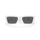 thumbnail image 5 of Anteojos de Sol Versace Rectangulares con Montura Blanca y Lentes Gris Oscuro 54 mm, 5 of 5