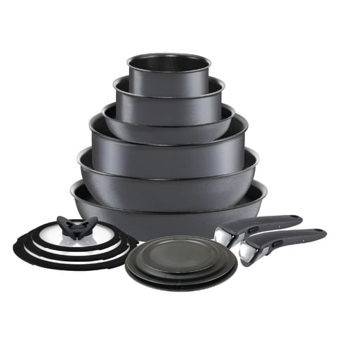 Set De Utensilios De Cocina T-Fal Ingenio Antiadherentes 14 Piezas Para Inducción